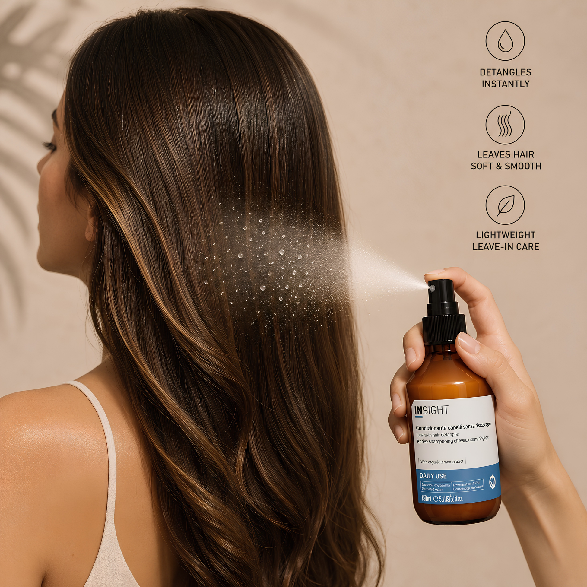 Insight Daily Use Leave-in Detangler Spray 150ml