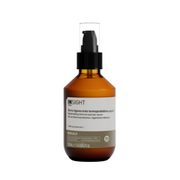 Insight Rebuild Replenishing Thermal Care Hair Serum 100ml with phytokeratin in an amber pump bottle with a clear protective cap

