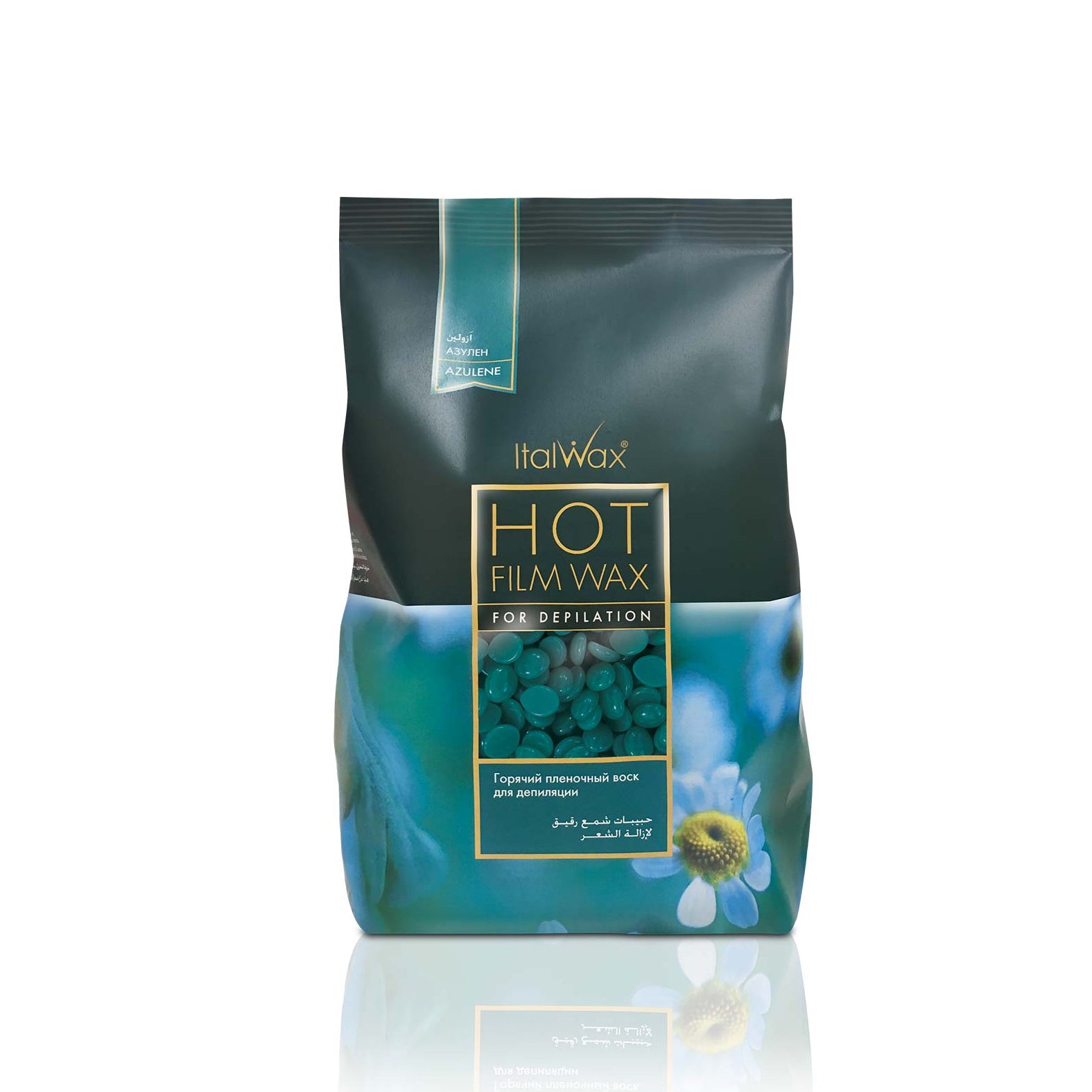 Italwax Natural Azulene 500g & 100g filmwax