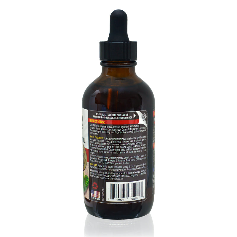 Jamaican Mango & Lime Jamaican Black Castor Oil Peppermint 4oz