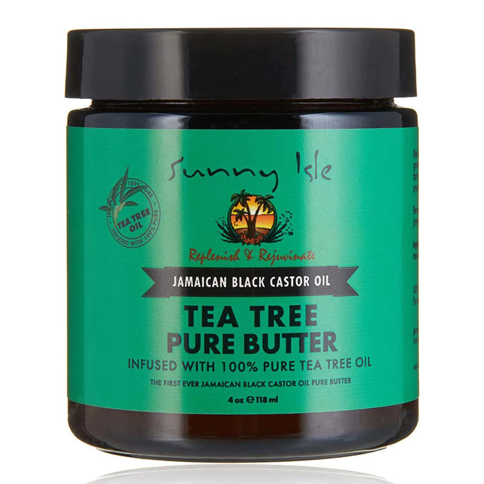 Sunny Isle Jamaican Black Castor Oil Tea Tree Pure Butter 4oz