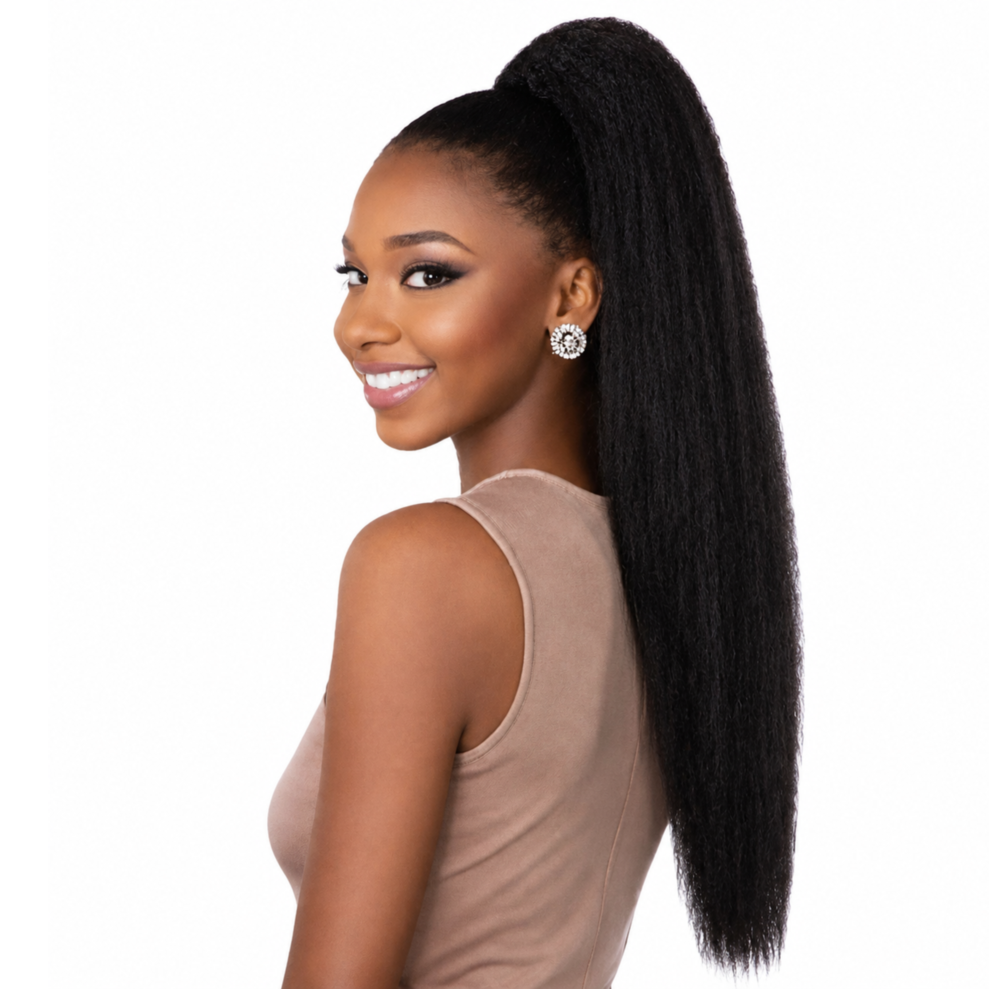 Jazzy Draw String Ponytail Afro Kinky 18" - 1