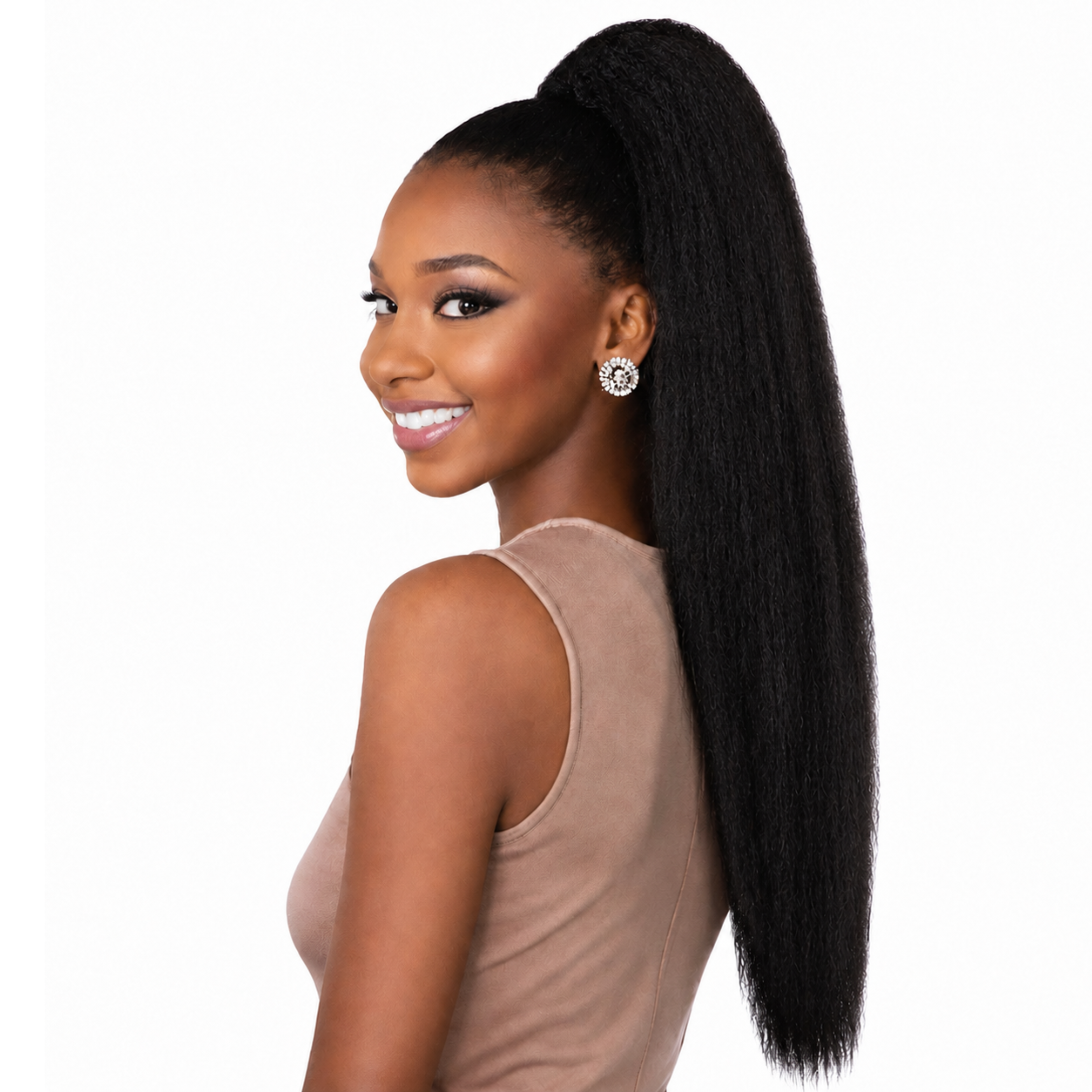 Jazzy Draw String Ponytail Afro Kinky 18" - 2