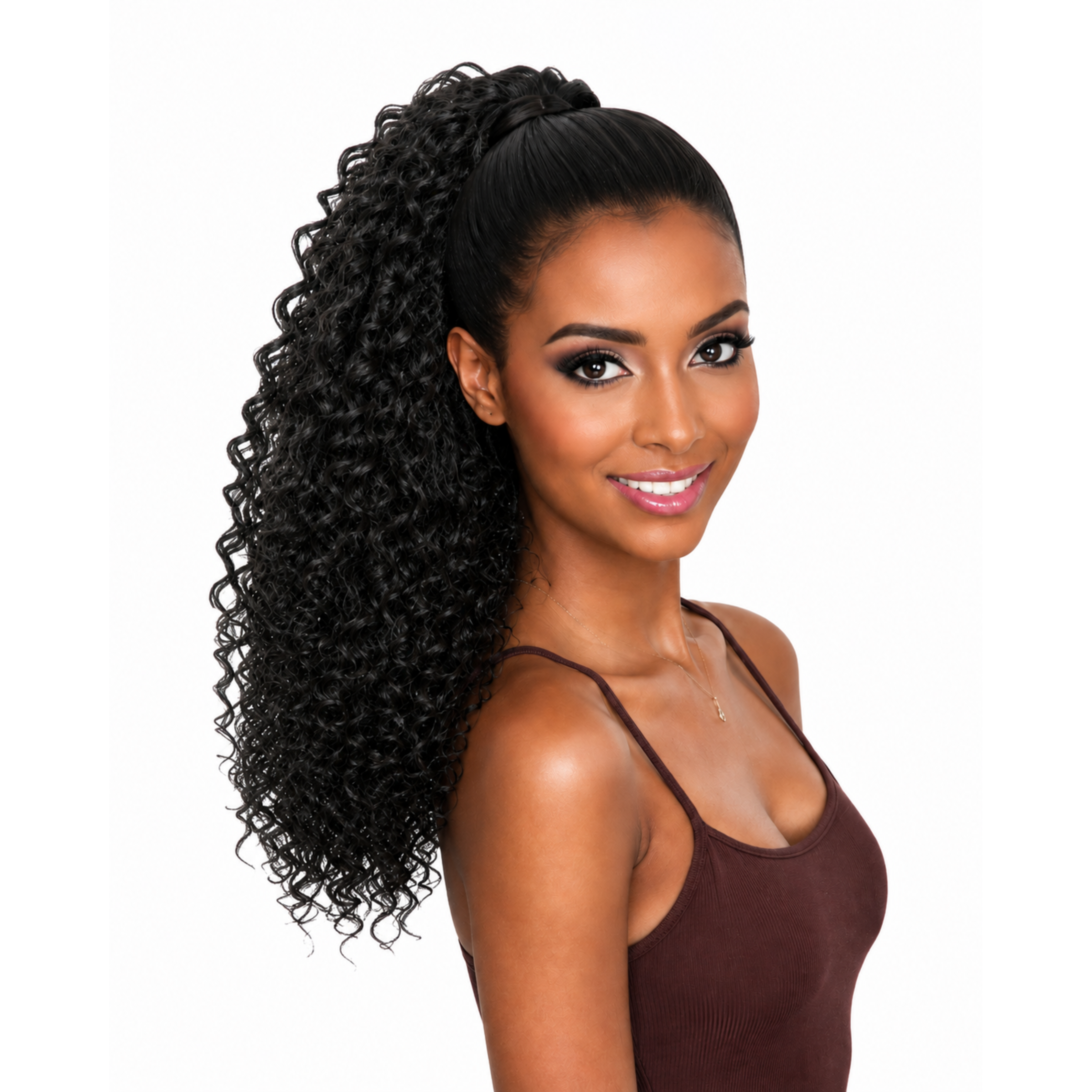 Jazzy Draw String Ponytail Boho Curl 20" - 1B