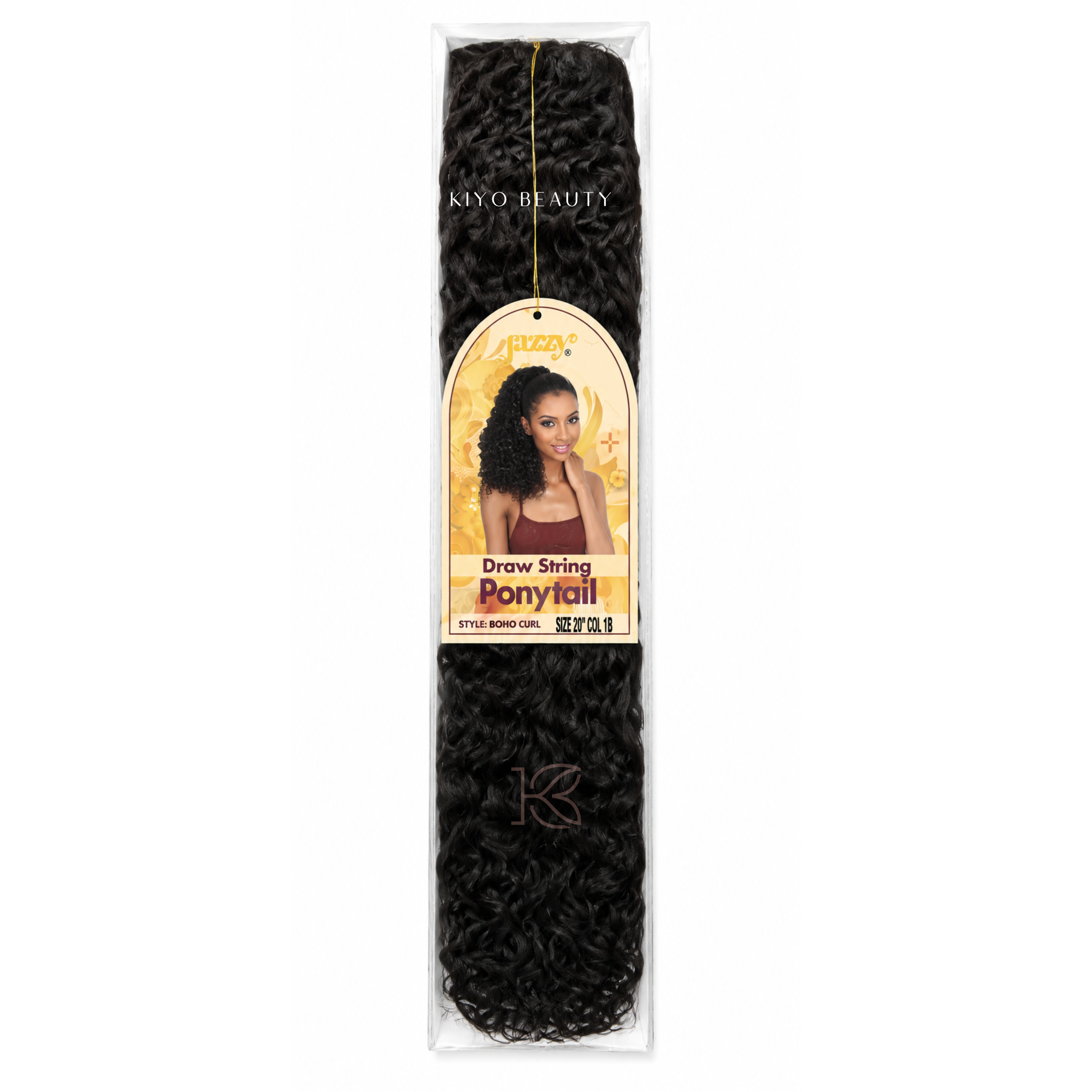 Jazzy Draw String Ponytail Boho Curl 20" - 1B
