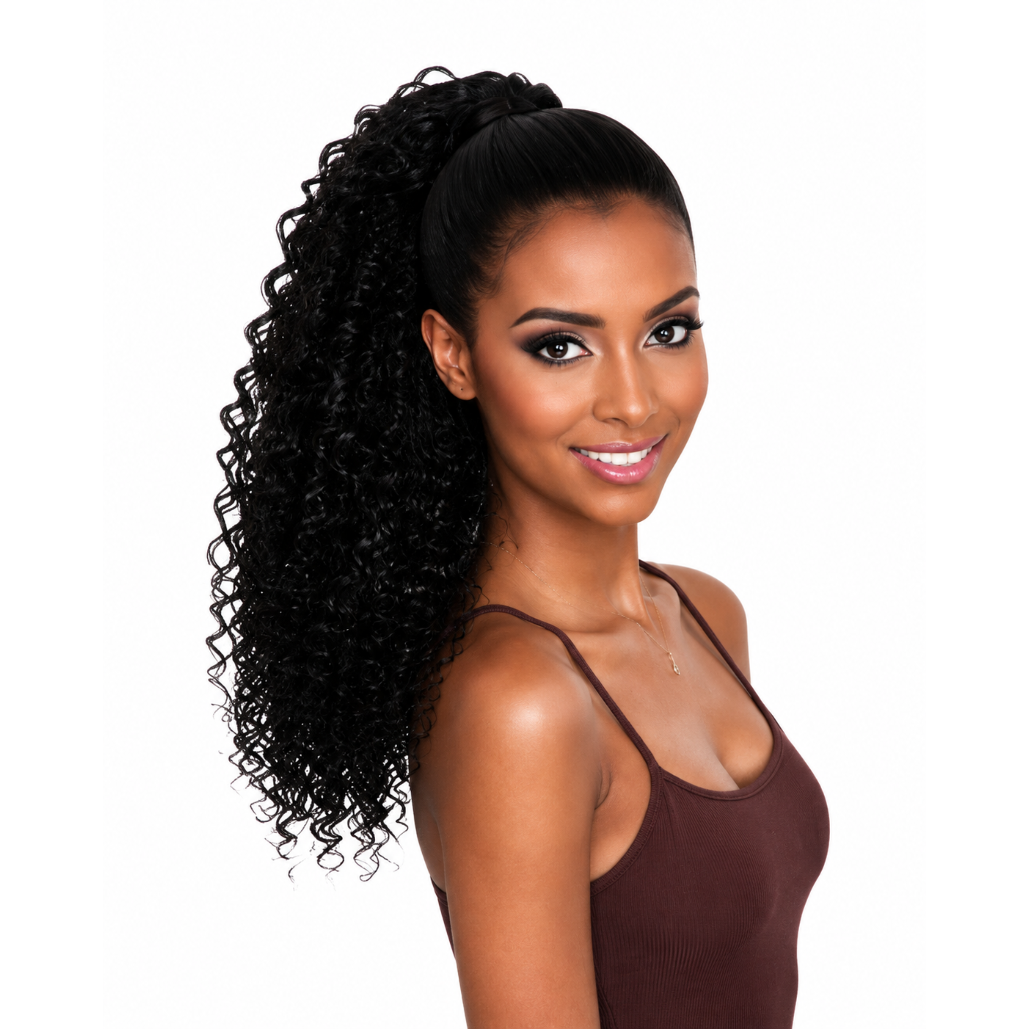 Jazzy Draw String Ponytail Boho Curl 20" - 1