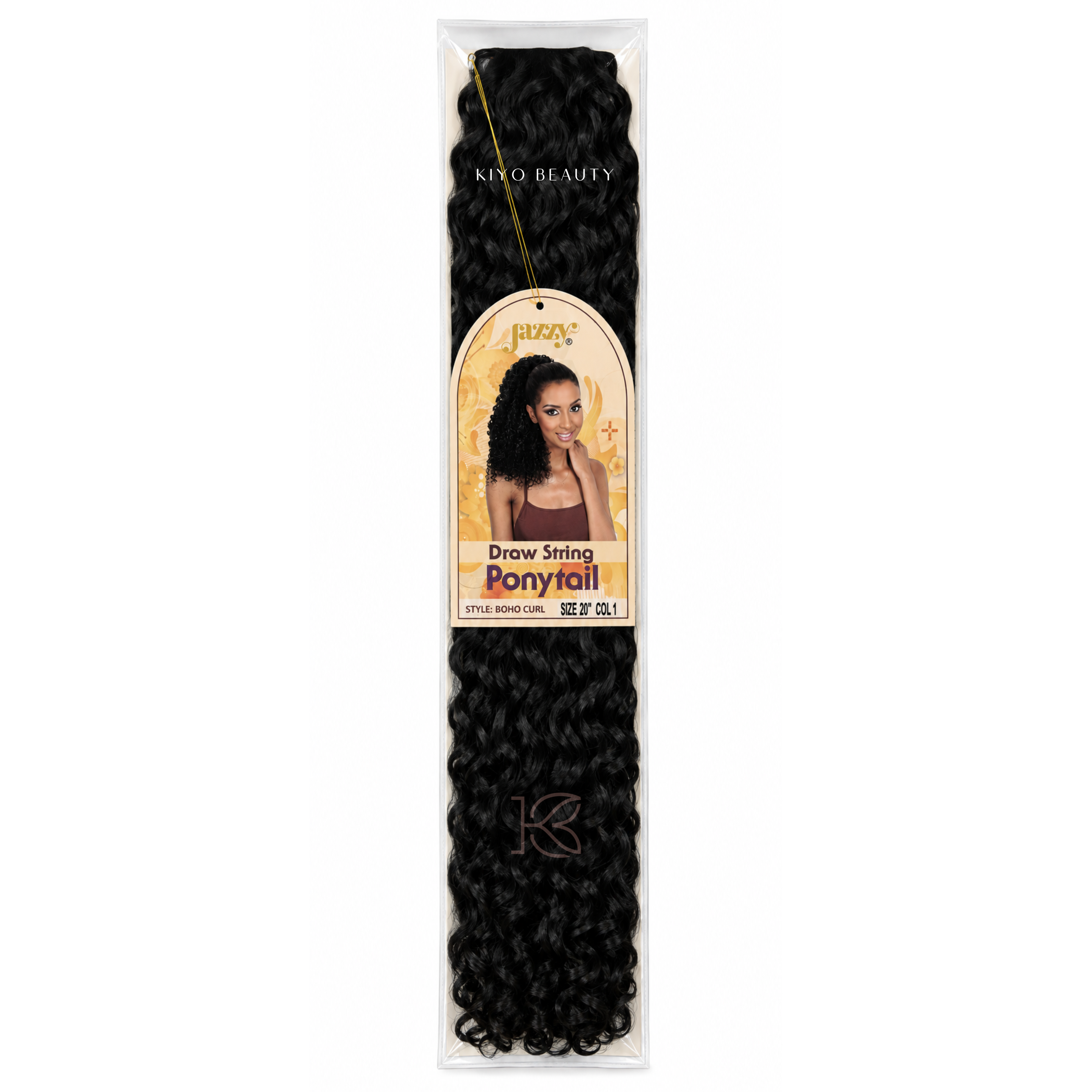 Jazzy Draw String Ponytail Boho Curl 20" - 1