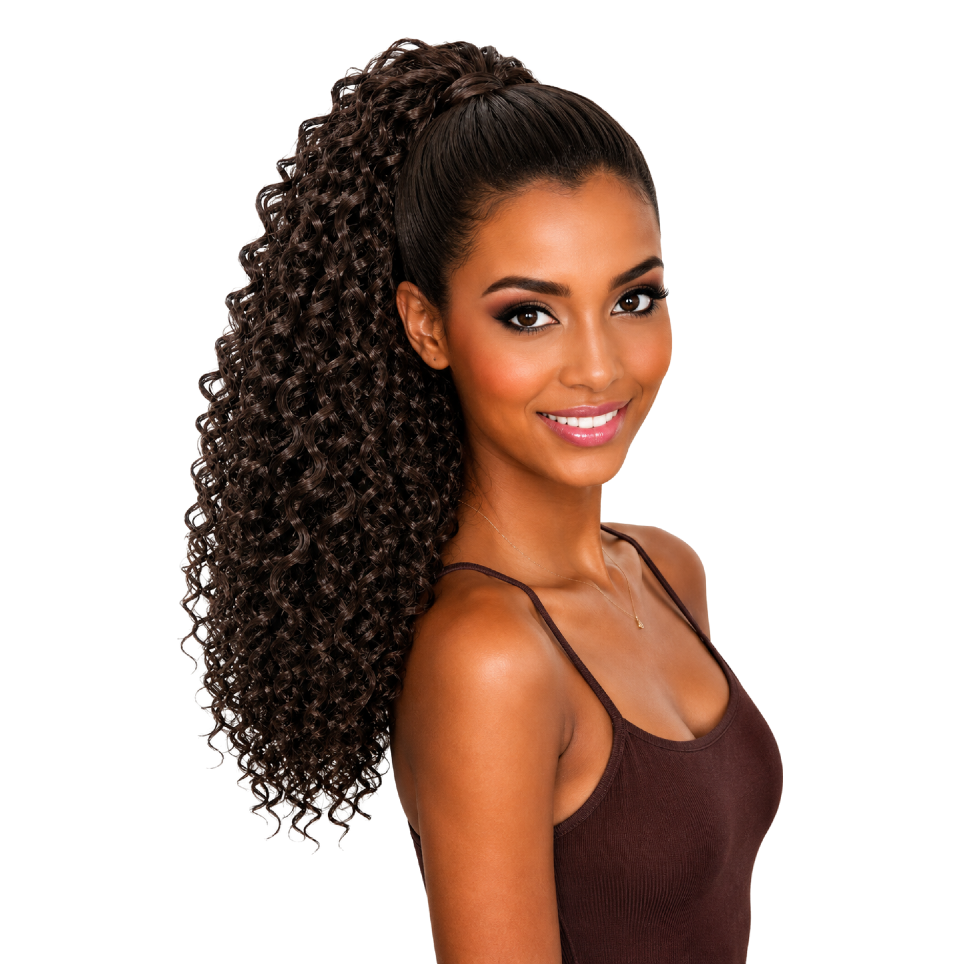 Jazzy Draw String Ponytail Boho Curl 20" - 4