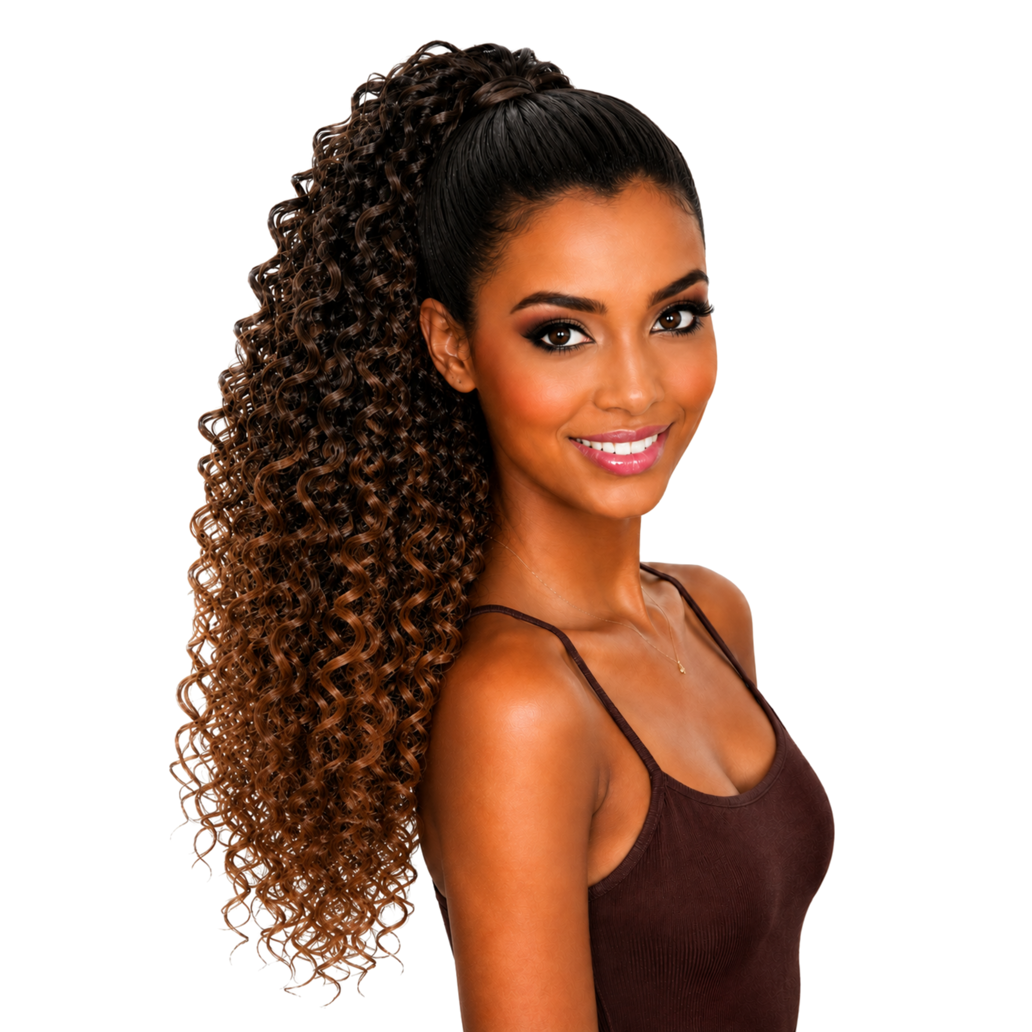 Jazzy Draw String Ponytail Boho Curl 20" - T1B/30