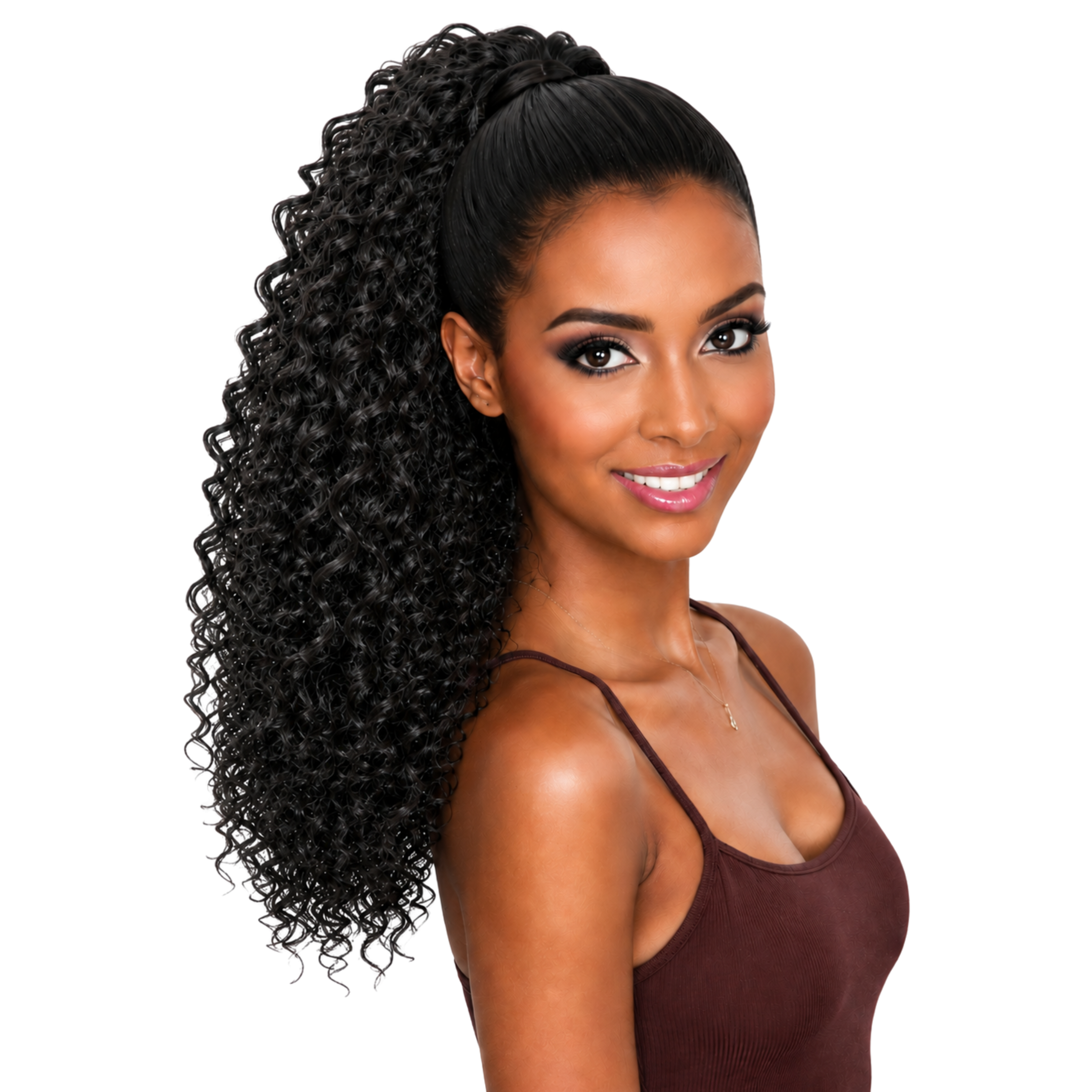 Jazzy Draw String Ponytail Boho Curl 20" - 2