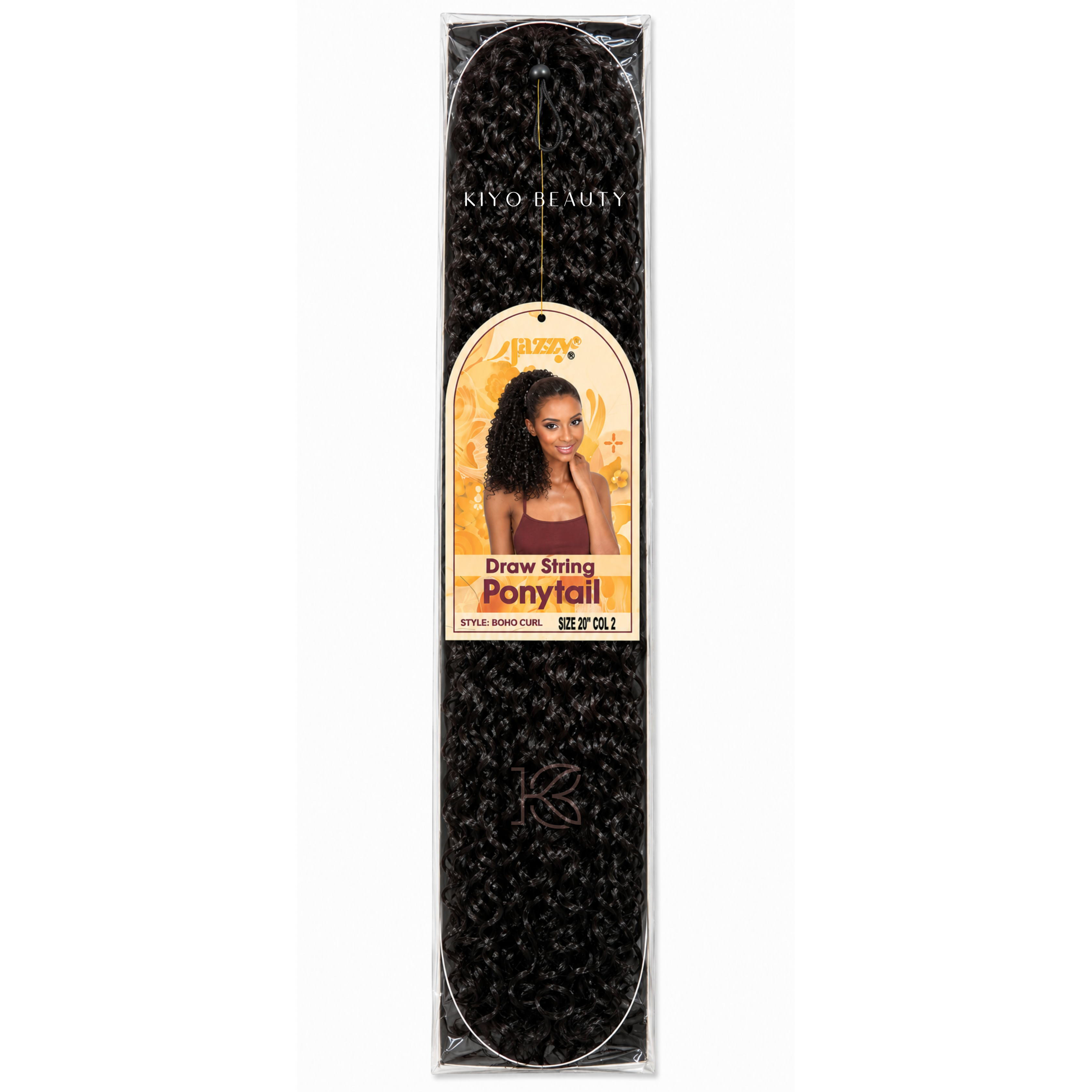 Jazzy Draw String Ponytail Boho Curl 20" - 2