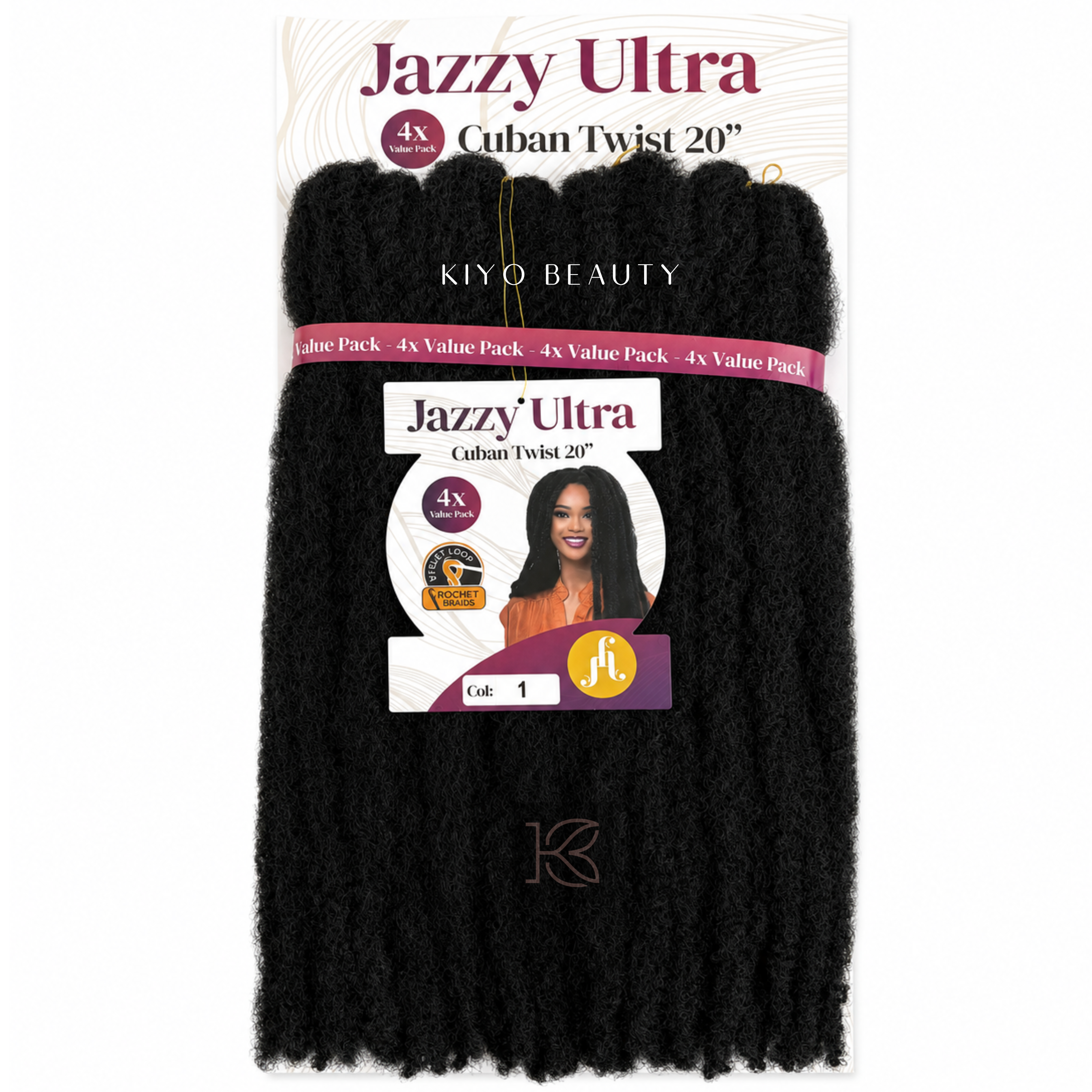 Jazzy Ultra Cuban Twist 20" 4X Pack