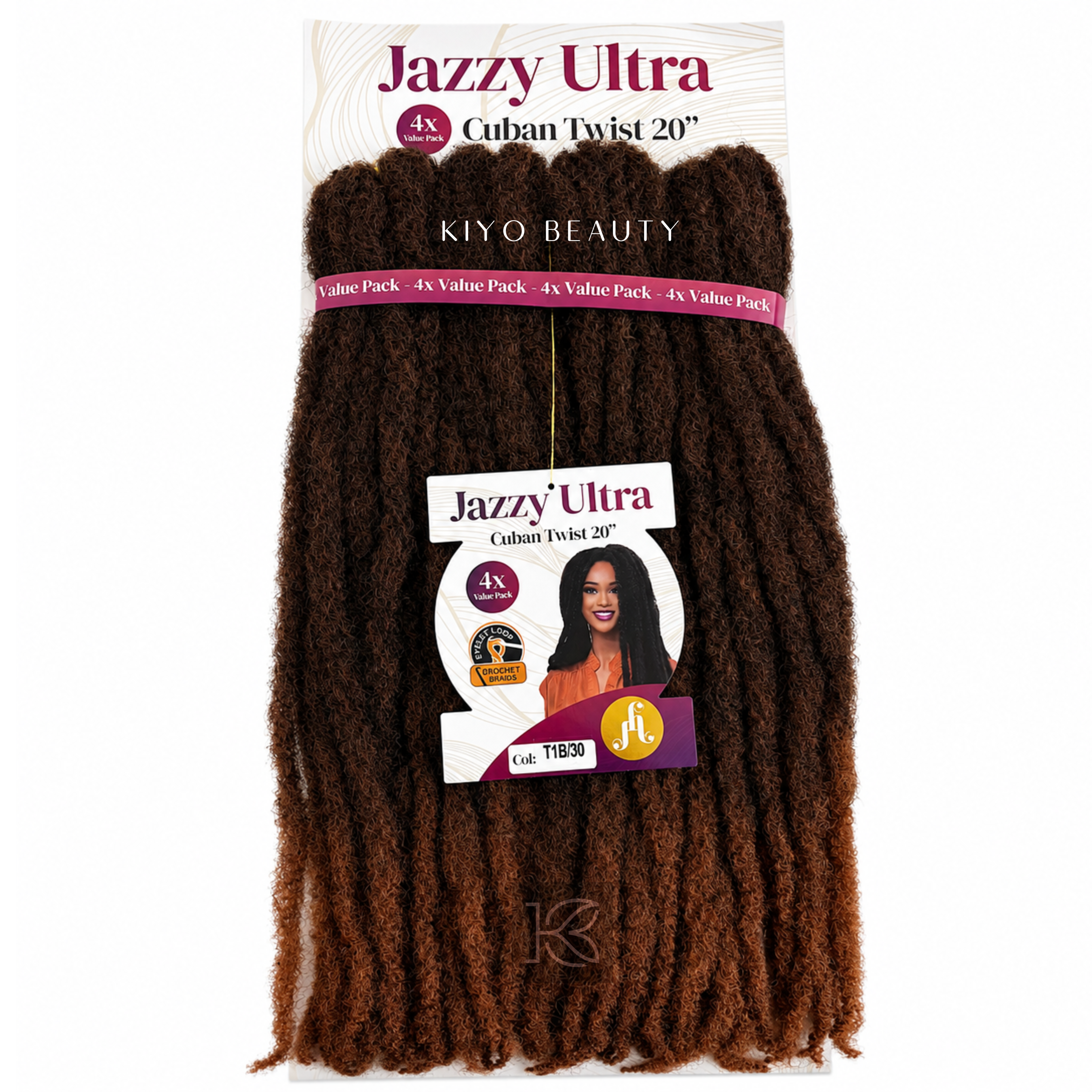 Jazzy Ultra Cuban Twist 20" 4X Pack