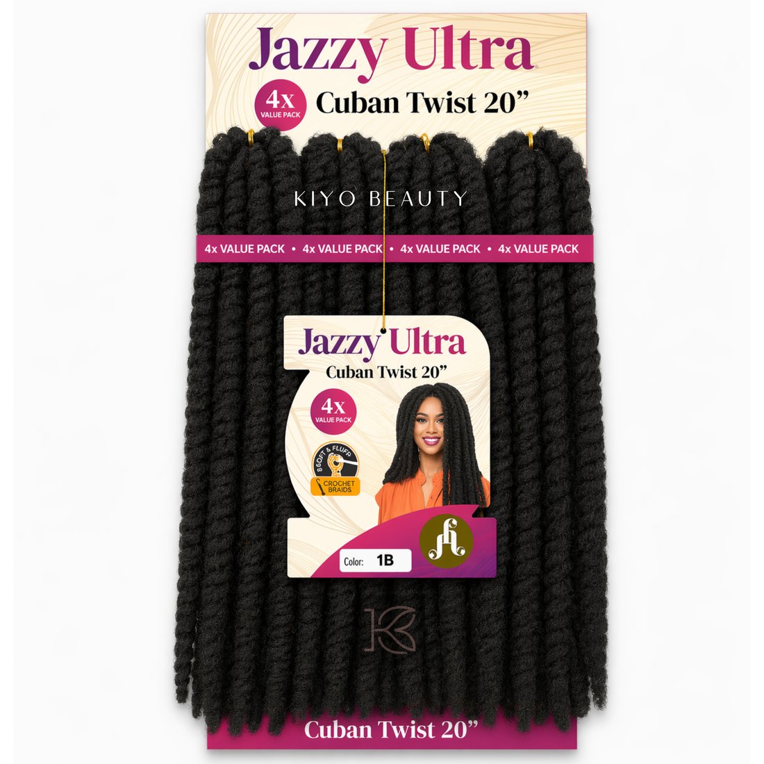 Jazzy Ultra Cuban Twist 20" 4X Pack