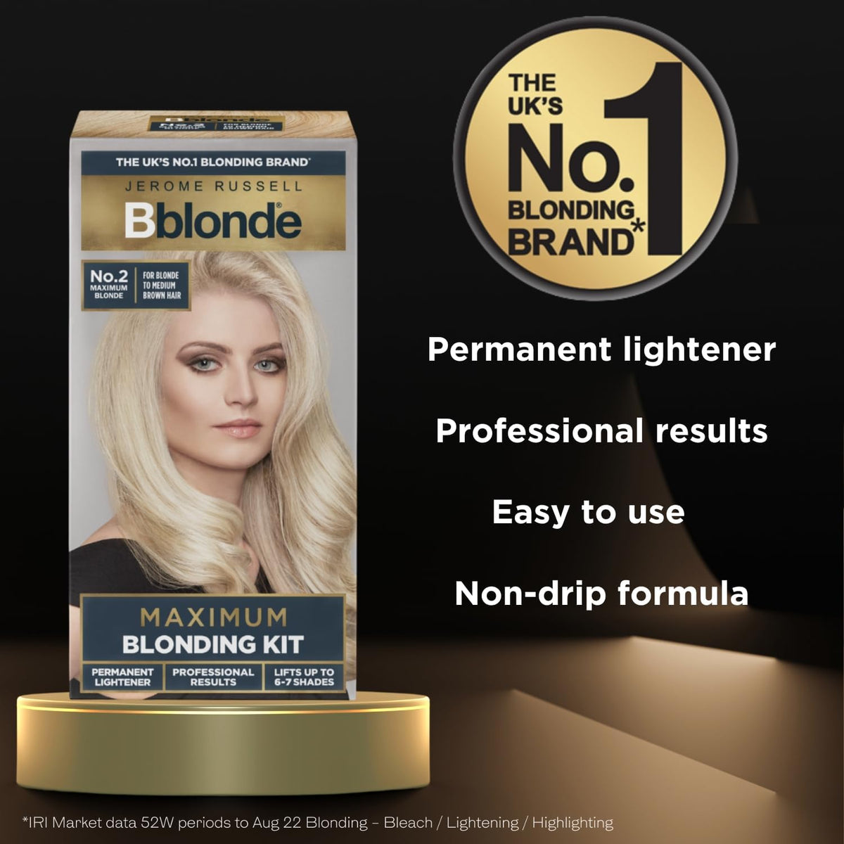 Jerome Russell Bblonde Maximum Blonding Kit for blonde to medium brown hair benefits