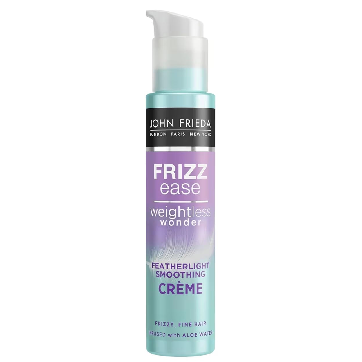 John Frieda Frizz Ease Weightless Wonder Smoothing Crème with aloe water for frizzy, fine hair