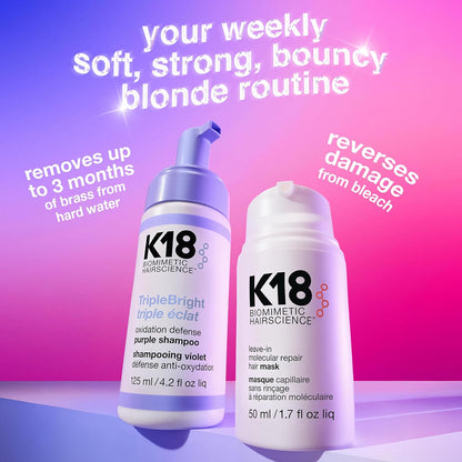 K18 Triple Bright Purple Shampoo 125ml
