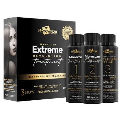 Renew Hair Professional Moroccan Extreme Revolution Treatment Kit (3 x 120ml)