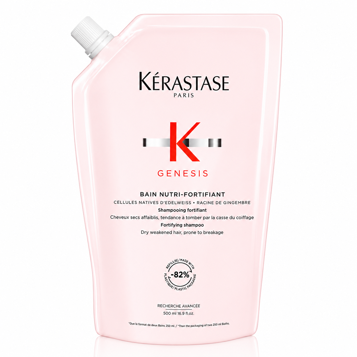 refill pouch with shampoo product