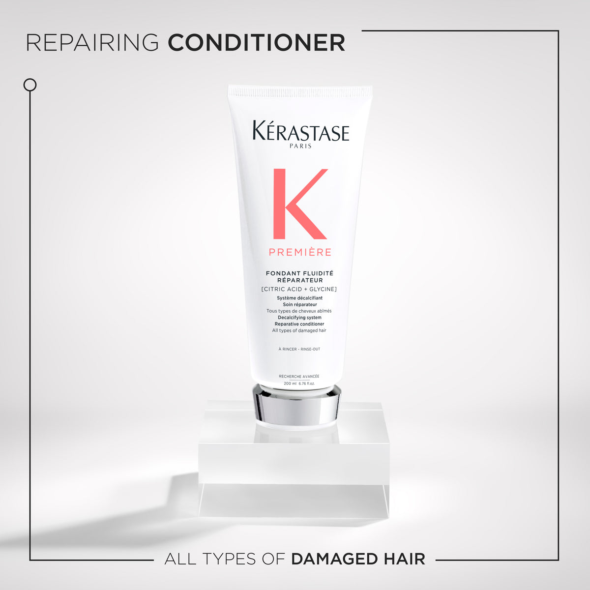 Kérastase Première Fondant Fluidité Réparateur Repairing Conditioner 200ml Tube on a white background