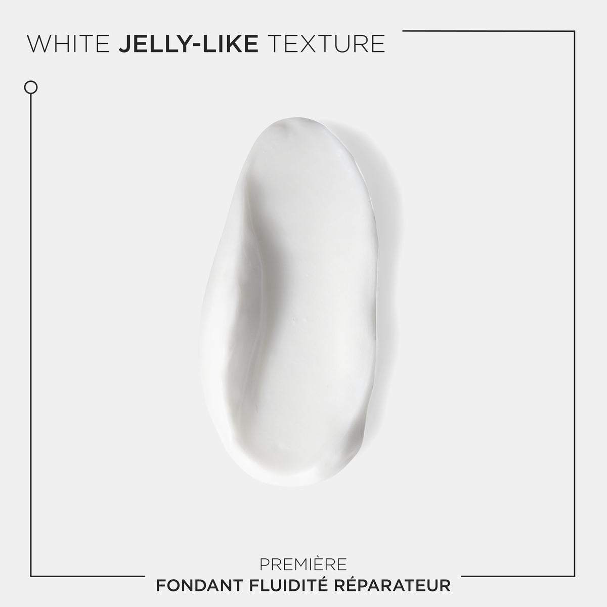 Kérastase Première Fondant Fluidité Réparateur Repairing Conditioner 200ml white jelly-like texture on a gray background with text indicating product name and description.