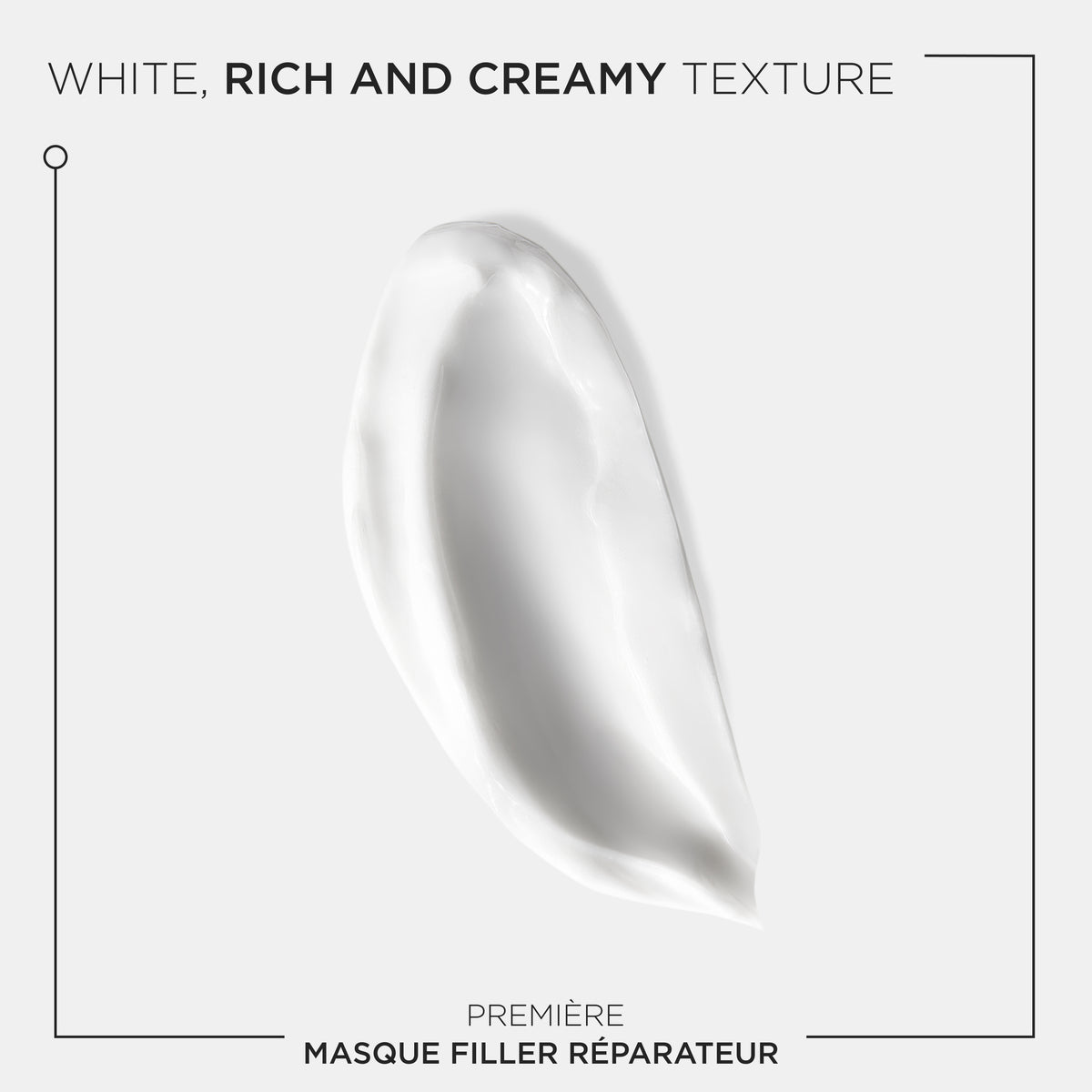 Kérastase Première Masque Filler Réparateur Repairing Hair Mask 200ml White cream texture with 'Première Masque Filler Réparateur' text on a light gray background