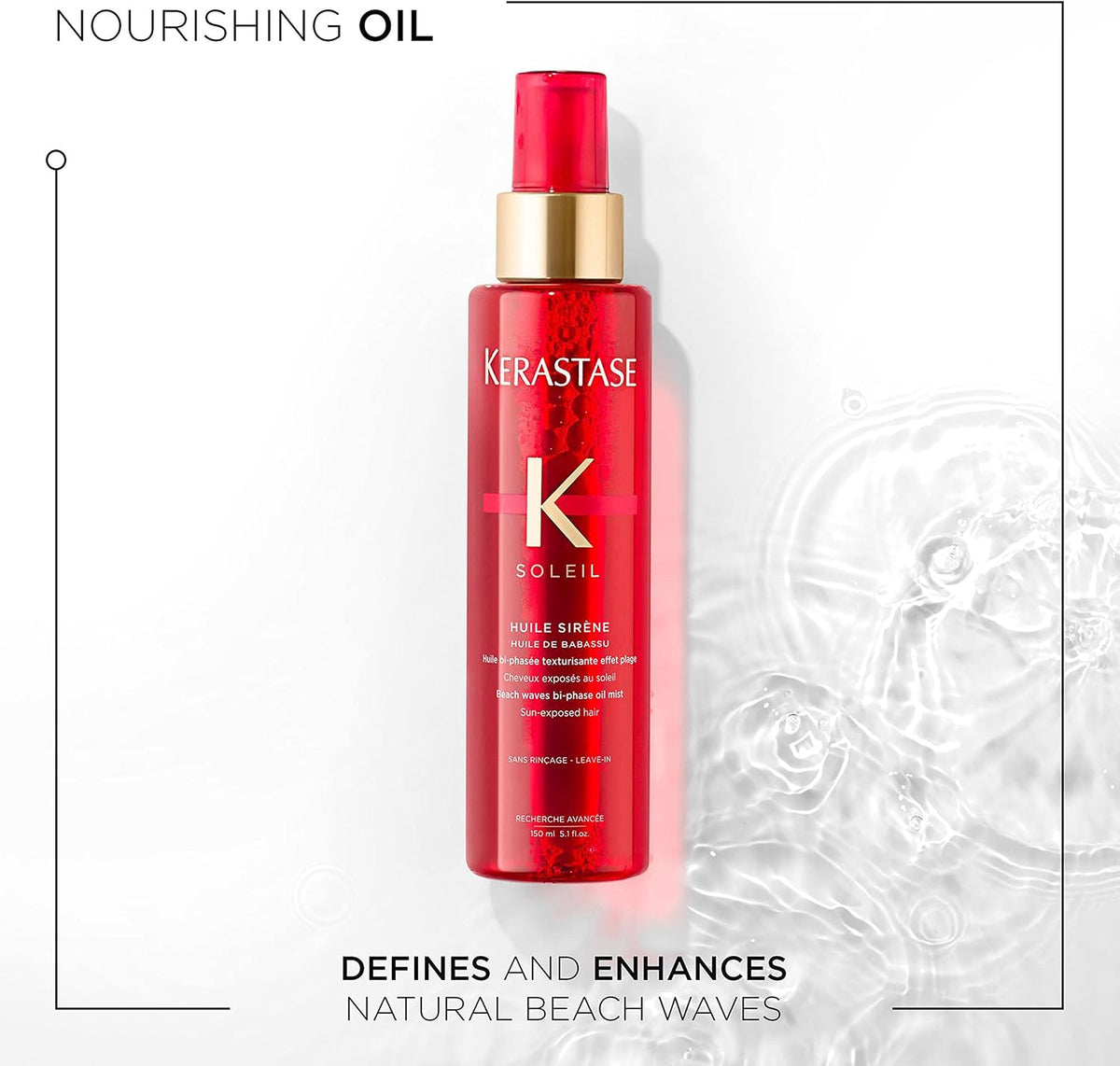 Kérastase Soleil Huile Sirène Beach Waves Hair Oil Spray 150ml