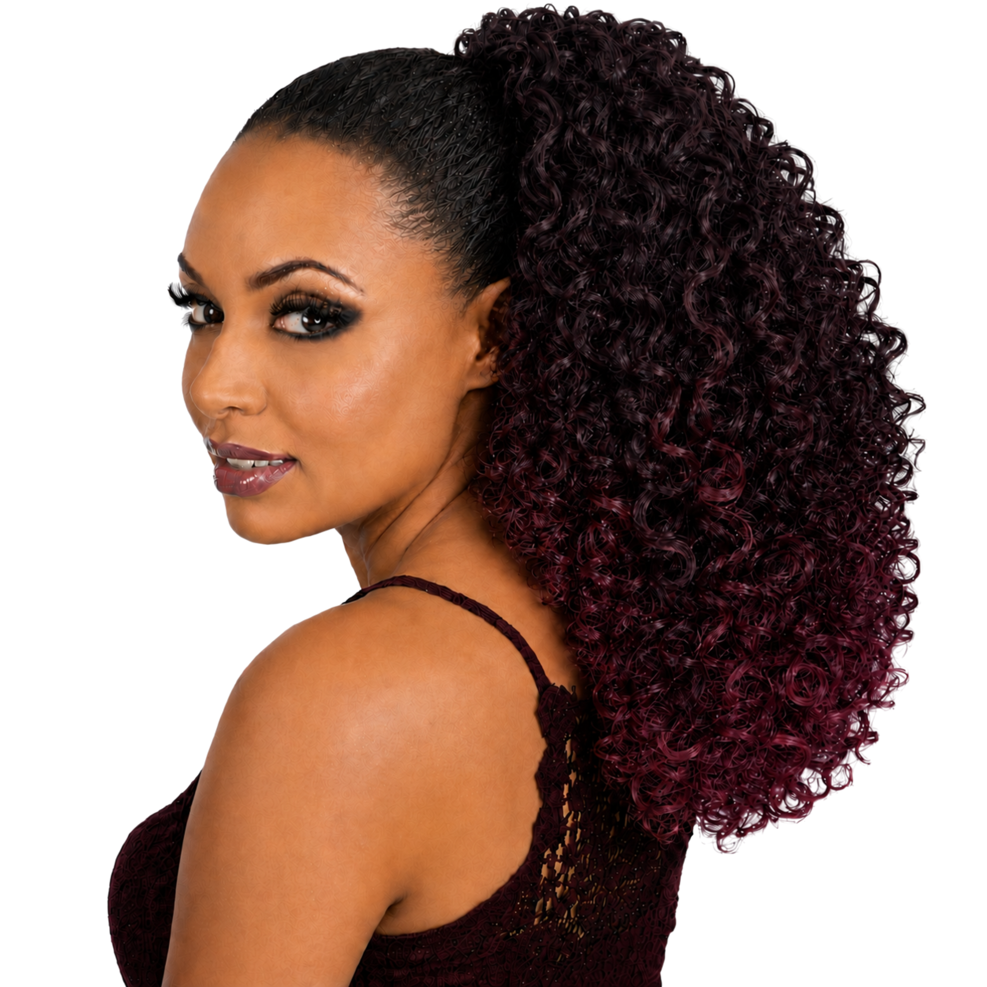 Kali Draw String Ponytail Dover Girl " - DX99J/WINE
