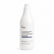 Kezy Macadamia + Hyaluronic Acid Conditioner 1000ml for damaged hair, professional vegan conditioner formulated to repair, regenerate, and deeply hydrate hair, salon-size bottle on a white background.