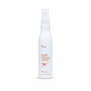 Kezy Miracle Spray Mask 200ml a professional vegan 18-in1 leave in conditioner for damaged and dry hair. light blue spray bottle against a white background