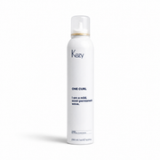 Kezy One Curl Mild Semi-Permanent Wave 250ml in a white aerosol can, isolated on a white background with a soft shadow, high-resolution e-commerce product image.
