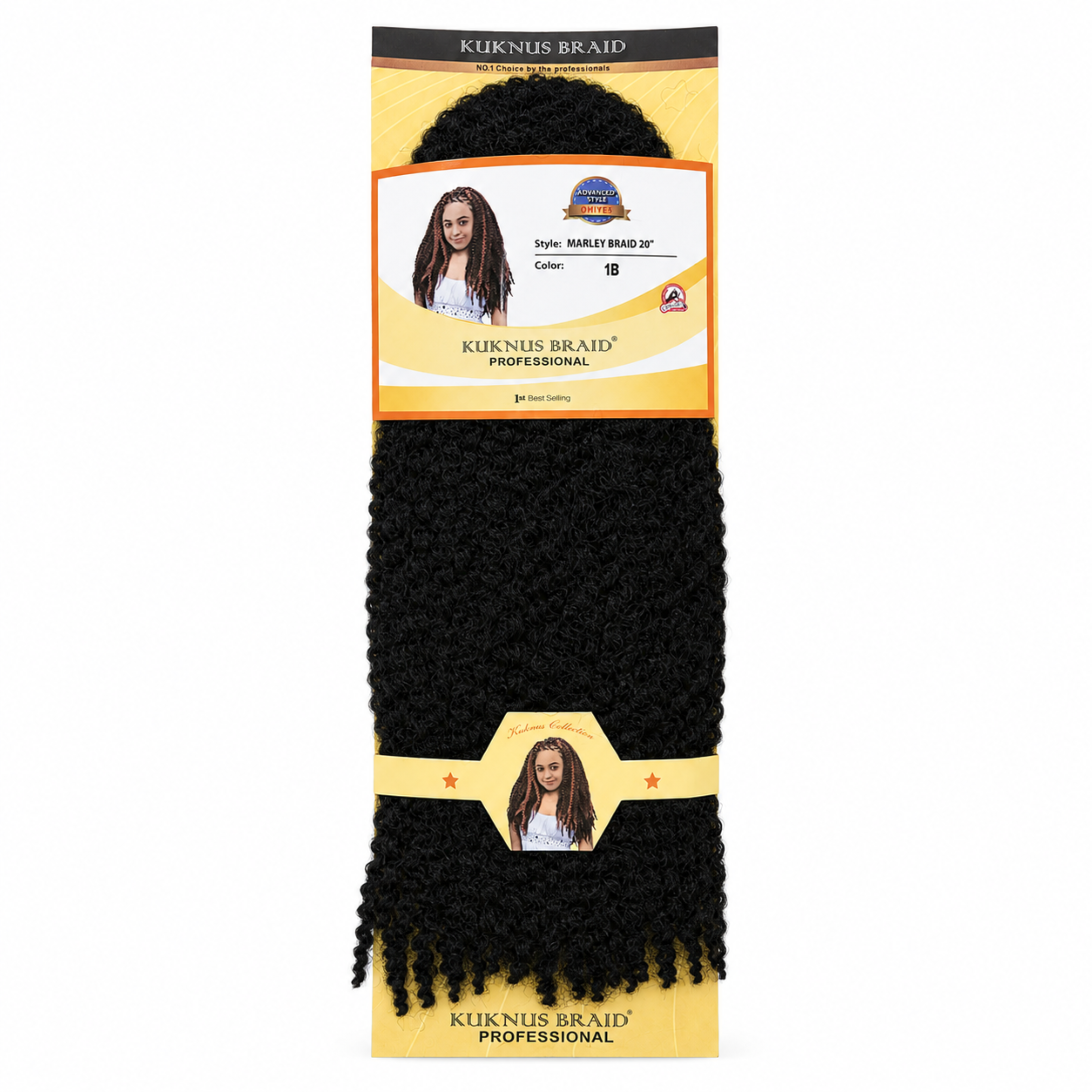 Kuknus Braid Professional Marley Braid 20" (1B)