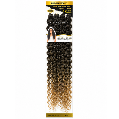 Kuknus Luxurious Tresses 100% Peruvian Remy Quality Sassy Wave 22" (T1B/27)