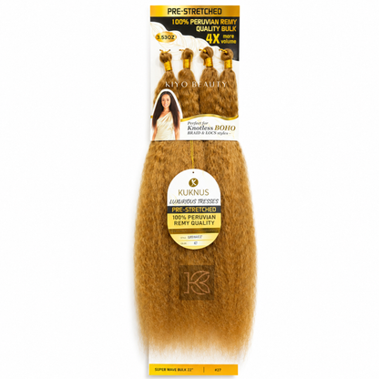 Kuknus Luxurious Tresses 100% Peruvian Remy Quality Super Wave 22" (27)