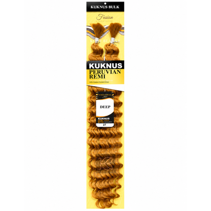 Kuknus Peruvian Remi 100% Human Hair Blended Deep Bulk dark blonde