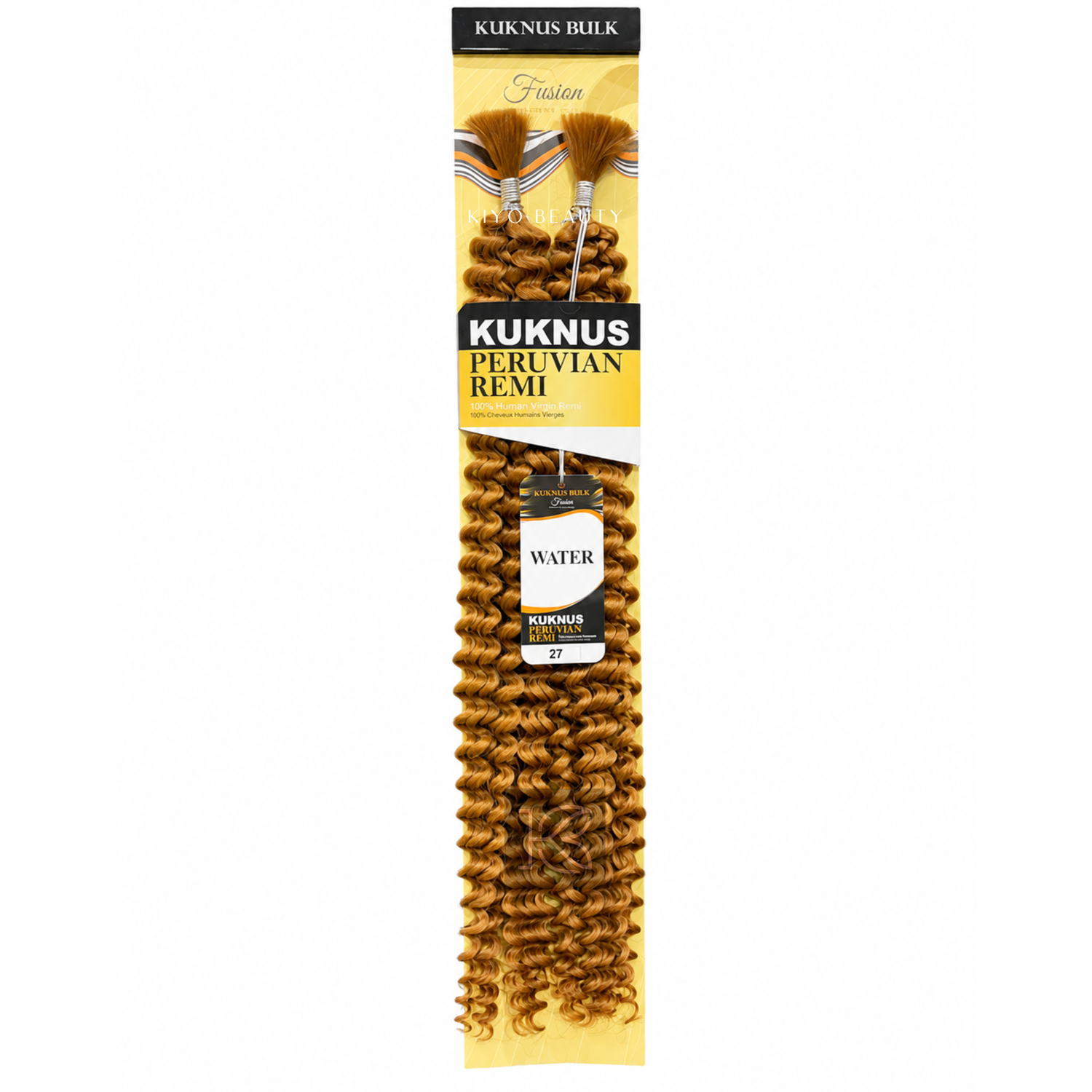 Kuknus Peruvian Remi 100% Human Hair Blended Water Bulk (27) honey blonde