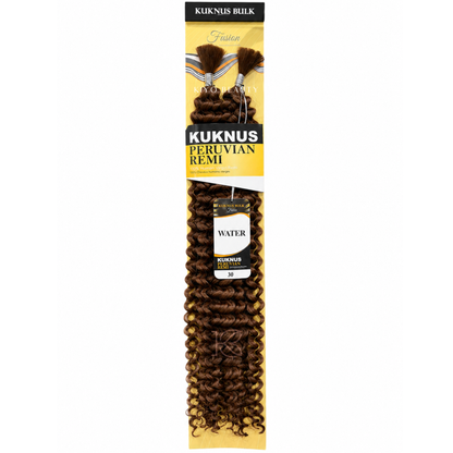 Kuknus Peruvian Remi 100% Human Hair Blended Water Bulk (30) brown