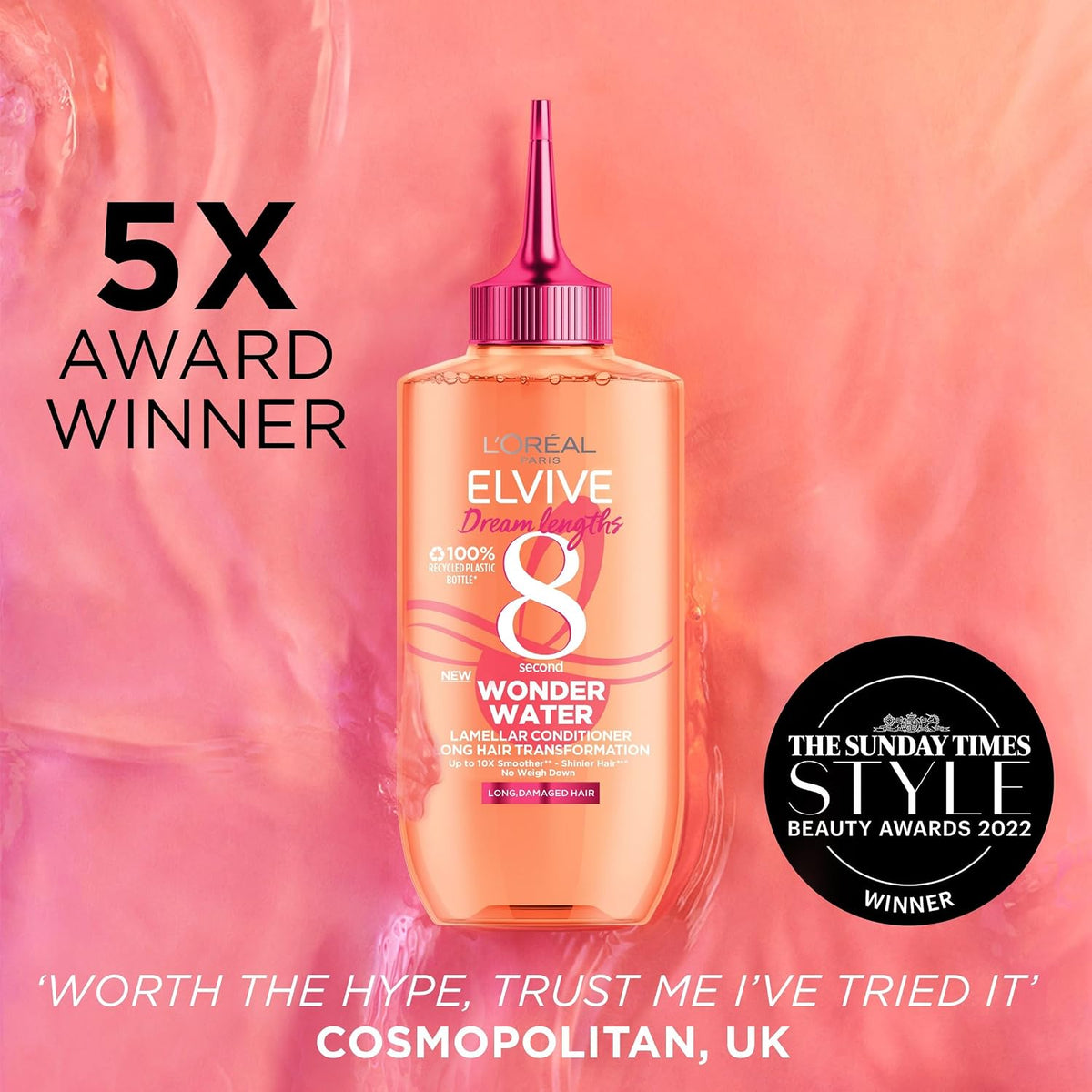 L'Oréal Paris Elvive Dream Lengths 8 Second Wonder Water Lamellar Conditioner 200ml