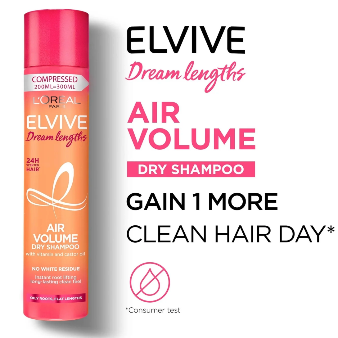 L'Oréal Paris Elvive Dream Lengths Air Volume Dry Shampoo 200ml