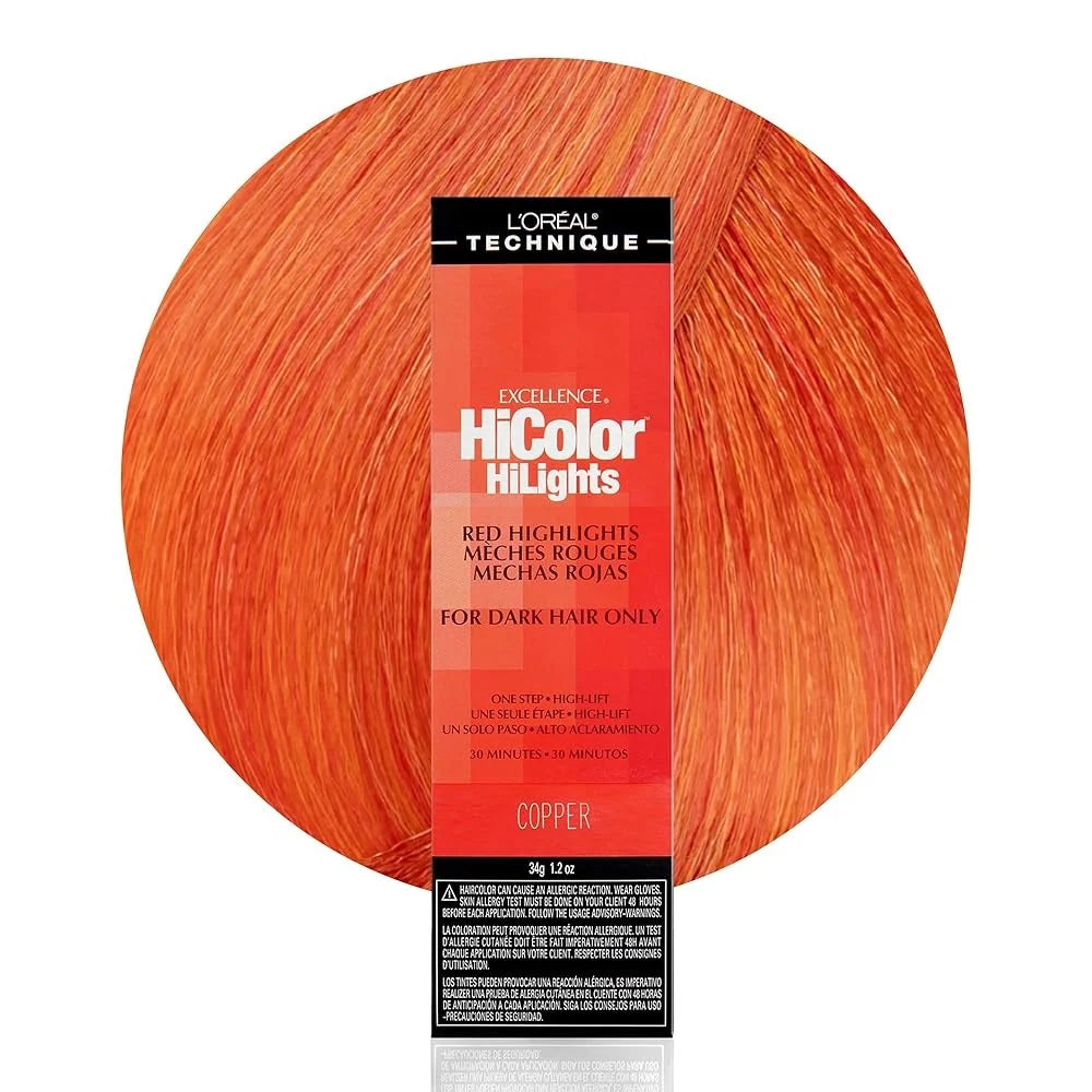 L'Oreal Excellence HiColor HiLights Hair Color 34g Copper