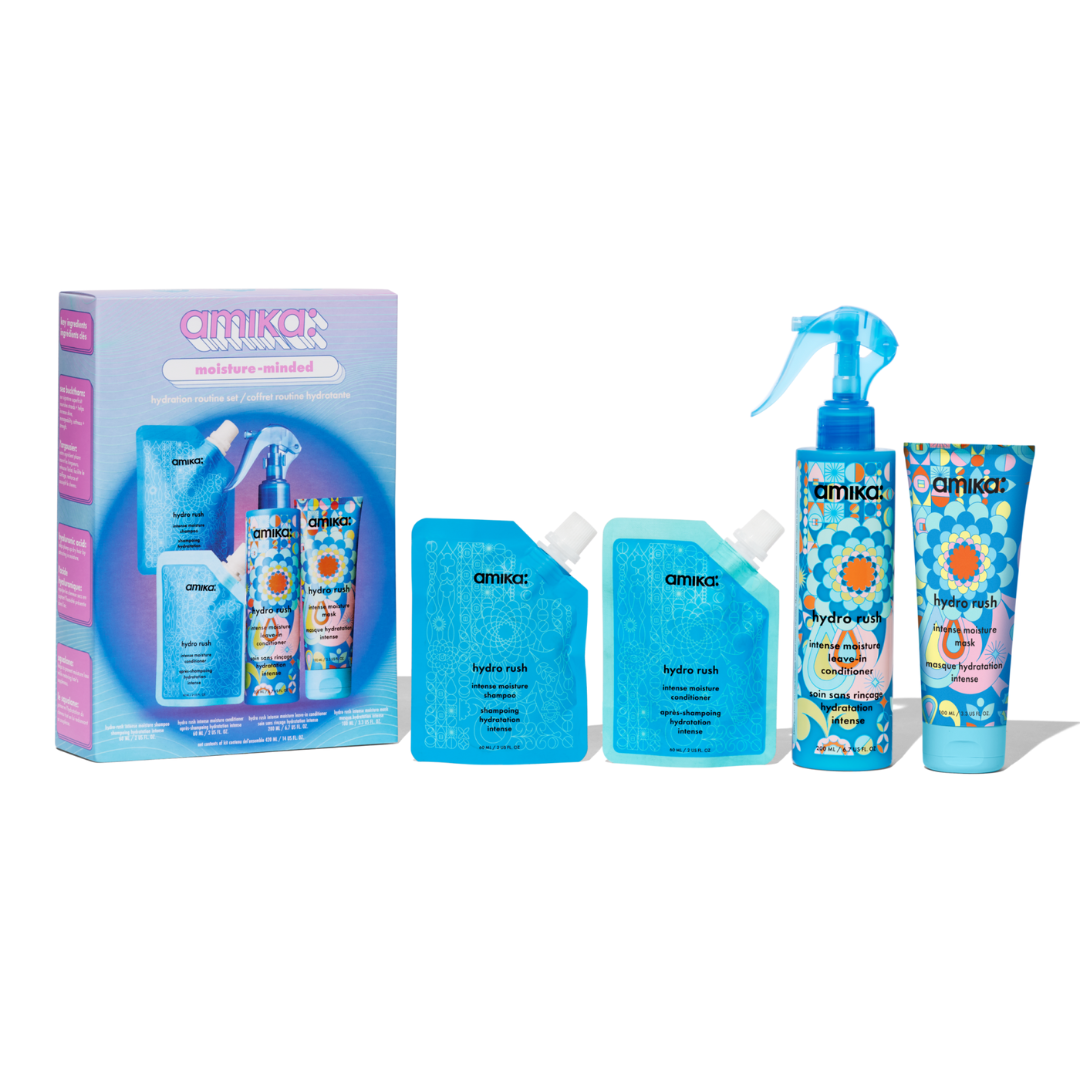 Amika Moisture-Minded Hydration Routine Set - 4pc