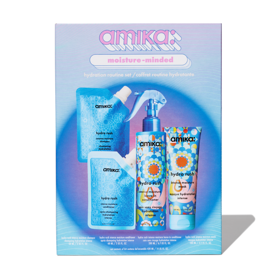 Amika Moisture-Minded Hydration Routine Set - 4pc
