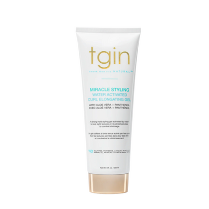 Tgin Miracle Styling Water Activated Curl Elongating Gel 8oz