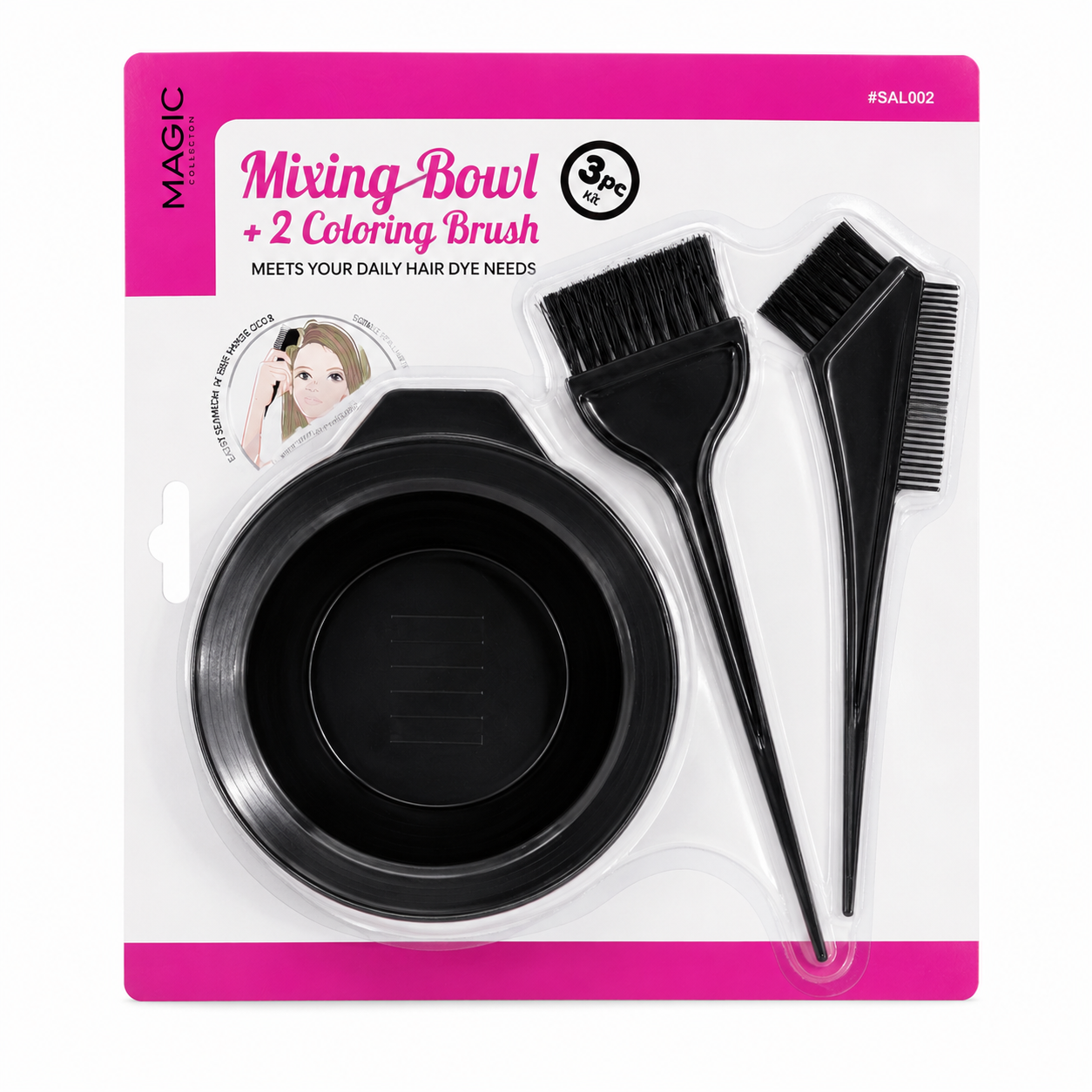 
Magic Collection Mixing Bowl + 2 Coloring Brush Set