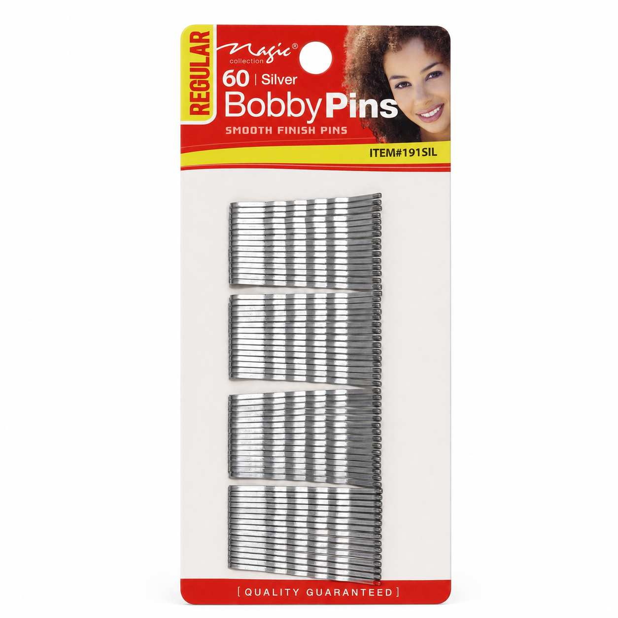 Magic Collection Silver Bobby Pins 60pc