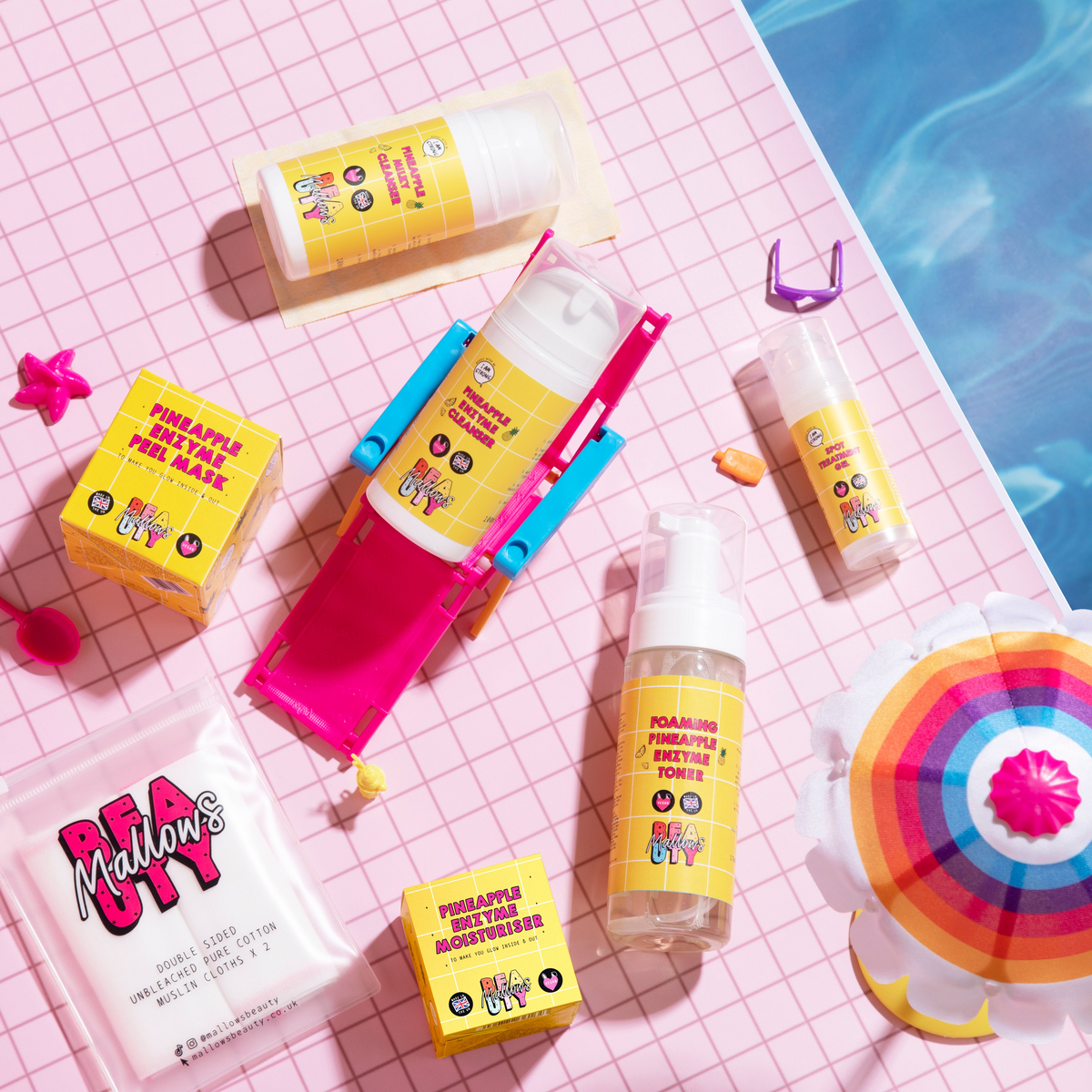 Mallows Razor Mallows Beauty Pineapple Enzyme Gel Cleanser 100g – Kiyo Beauty