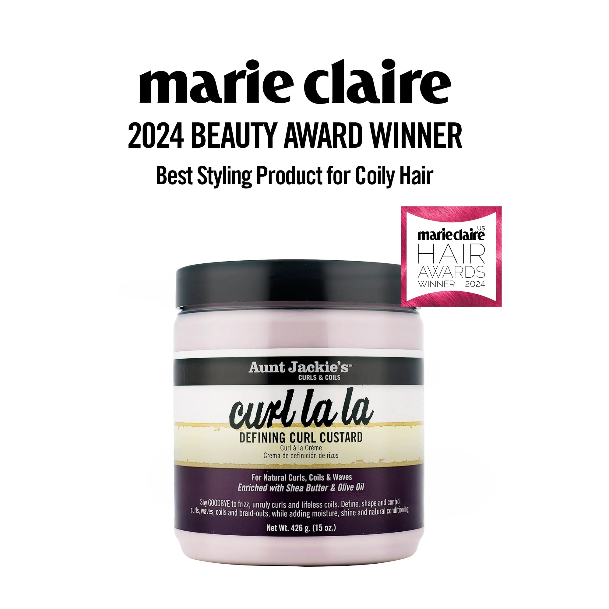 Aunt Jackie's Curls & Coils Curl La La Defining Curl Custard