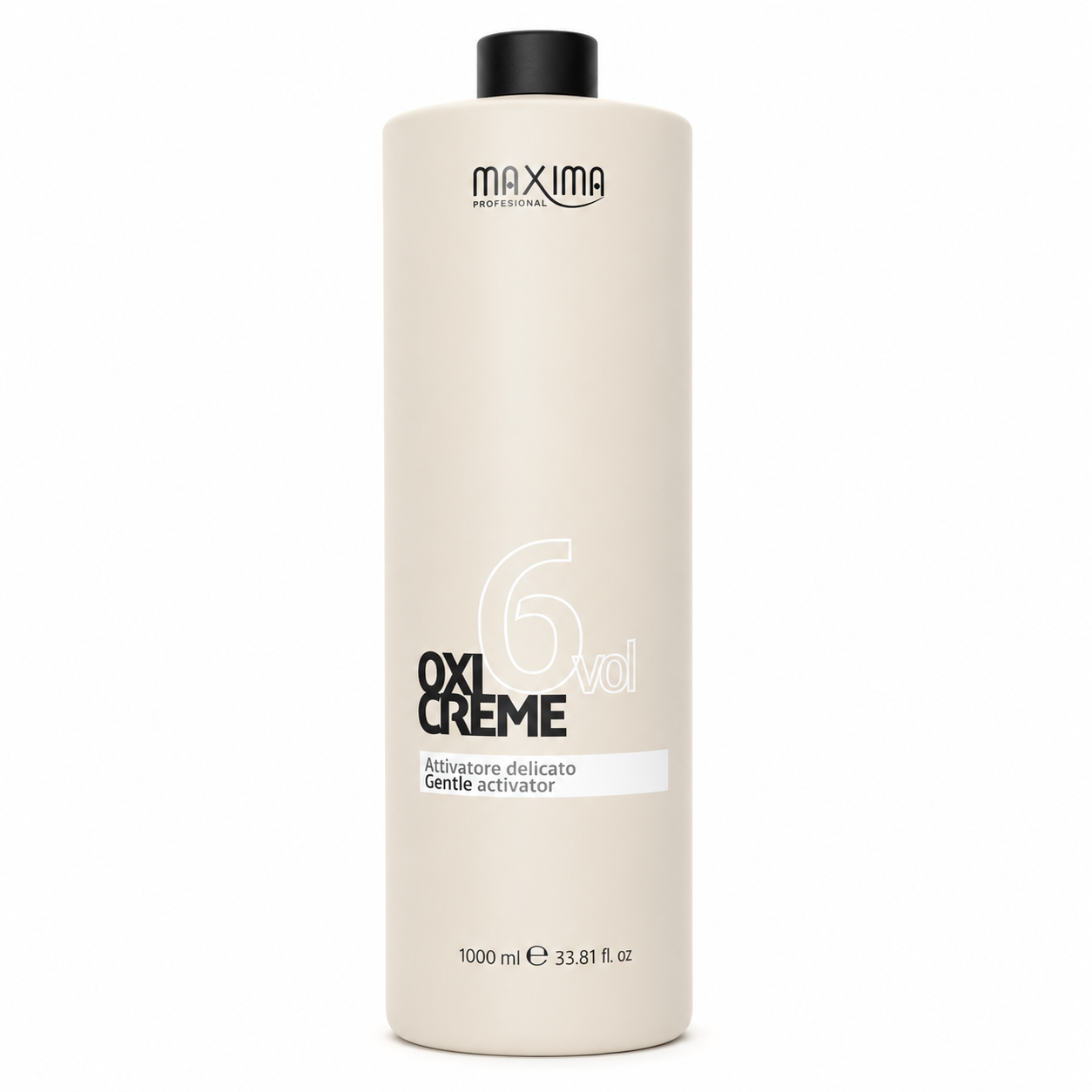 Maxima Professional Oxicreme Gentle Activator 6 Vol 1.9% 1000ml cream developer for professional hair colouring and low-lift colour services.