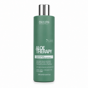 Maxima Pure Aloe Therapy Hydrating Shower Shampoo 250ml professional daily shampoo with organic aloe vera and quinoa extract. Sulphate-free moisturising shampoo for dry and dehydrated hair that gently cleanses, hydrates, smooths frizz, boosts shine and promotes soft, healthy-looking hair