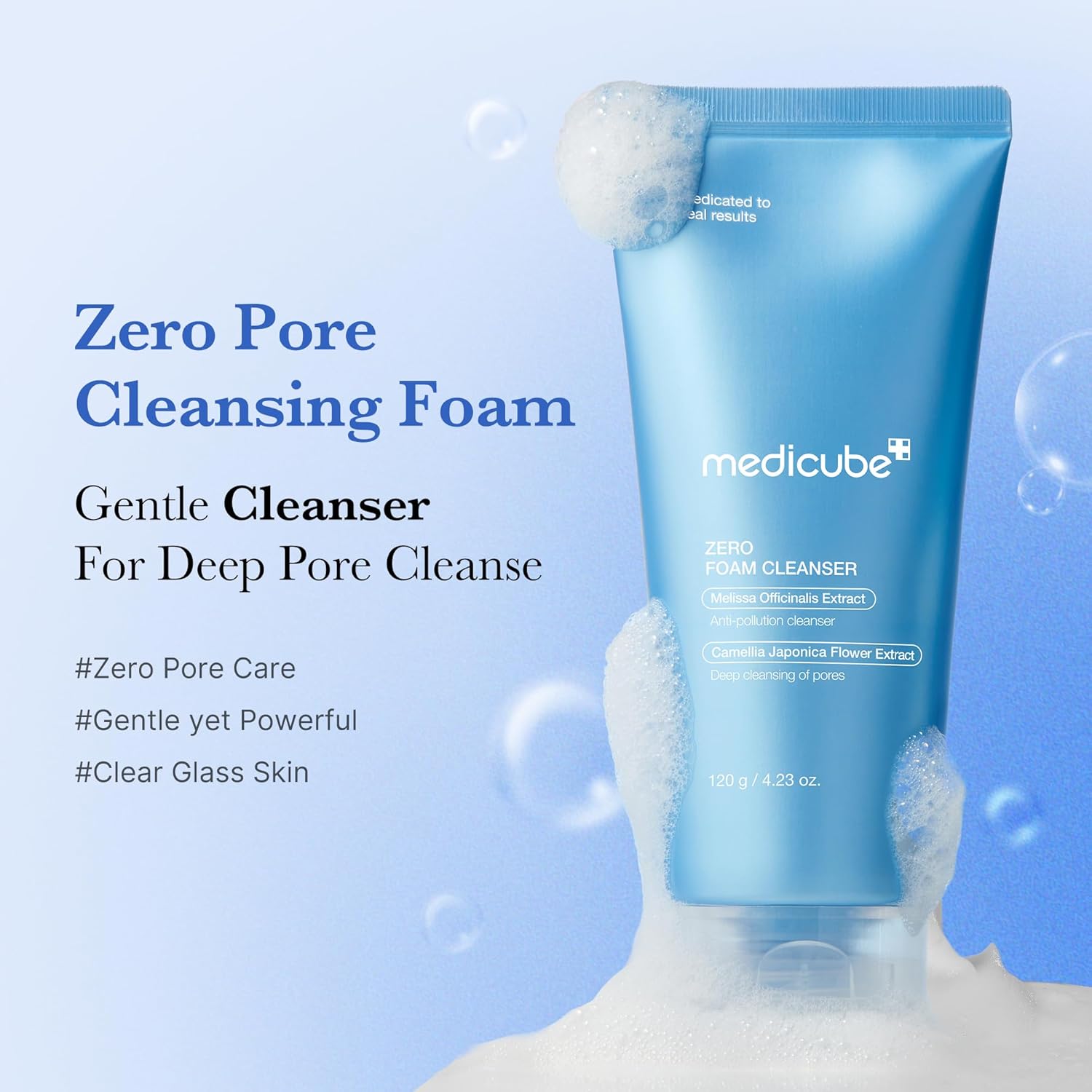 Medicube Zero Foam Cleanser 120ml gentle cleanser for deep pores